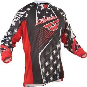  Fly Racing Kinetic Jersey , Color: Red/Gray, Size: XL 364 