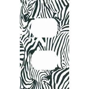  Zebras in Zebra Skin Stripe Print Decorative Outlet Cover 