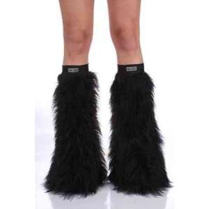  Black Faux Fur Fuzzy Furry Legwarmers: Everything Else