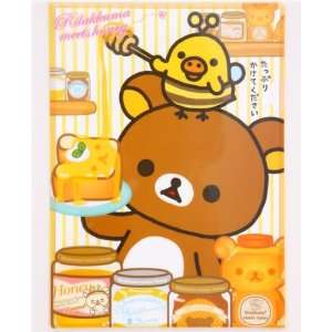  Rilakkuma honey bear A4 plastic file folder San X: Toys 