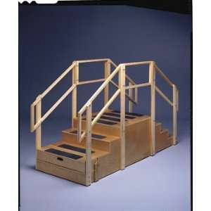   Compact Training Stairs W/Platform, 36 Width