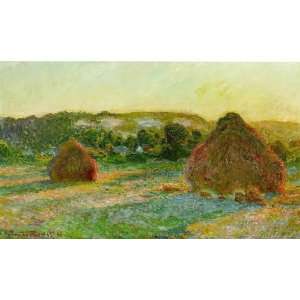  Claude Monet: Wheatstacks (End of Summer) : Art 