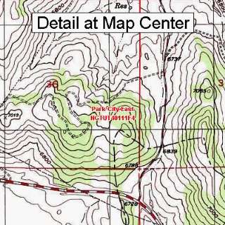  USGS Topographic Quadrangle Map   Park City East, Utah 