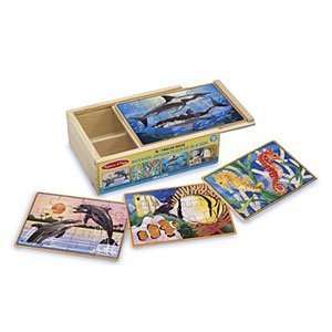  Sea Life Jigsaw Puzzle In A Box: Toys & Games