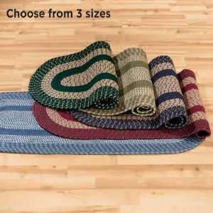  Oval Braided Rug 30L x 20W: Home & Kitchen