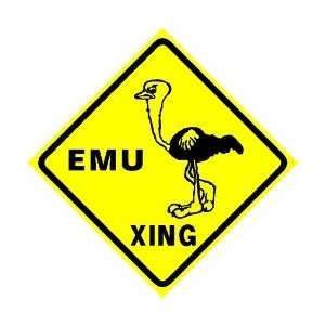  EMU CROSSING sign * street animal bird comedy: Home 