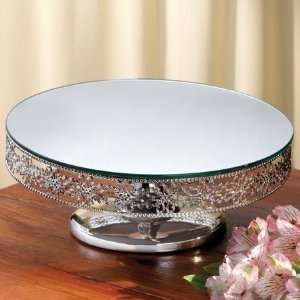  Studio Silversmiths 62762 FOOTED MIRROR CAKE PLATE 