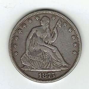  1875 Seated Liberty Half Dollar 