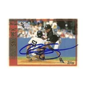  Chris Snopek Chicago White Sox 1997 Topps Signed Card 