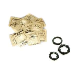 Beyond Seven Studded Latex Condoms Lubricated 108 condoms Plus 3 Black 