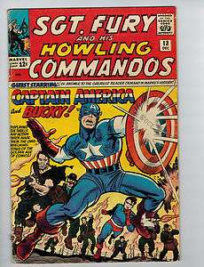 Sgt. Fury And His Howling Commandos #13  Captain America App (1964 