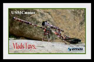 ZY Toys 1:6 Scale Hunting Camouflage Sniper Rifle M40A5 USMC US Army 