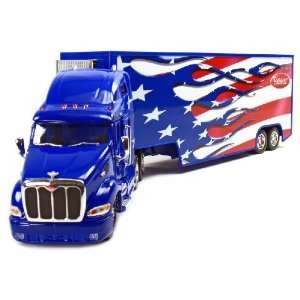  Jada Toys Road Rigz: Peterbilt 387 American Flag Hauler 1 
