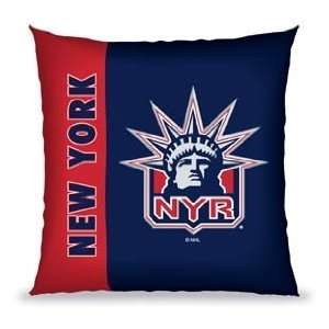  New York Rangers 27 inch Vertical Stitch Pillow Sports 
