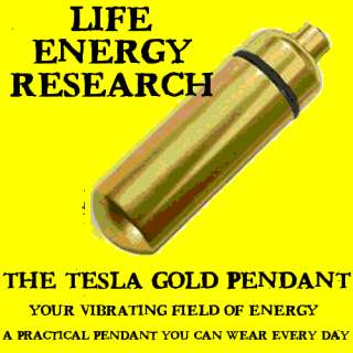 TESLA GOLD ULTRA ADVANCED TACHYON PENDANT ENERGY SHIELD  