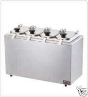 SYRUP RAIL Server SR 4 80550 w/ Jars, Lids & Ladles  