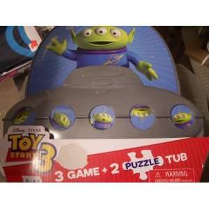  Disney Toy Story 3 Tub ~ 3 Games & 2 Puzzles: Toys & Games