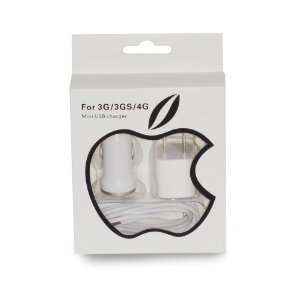 Mini USB Charger Kit for Iphone 3g/3gs/4g/4s, Ipad 1,2 & 3, Ipod touch