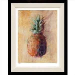Pineapples VII Framed Print   Allyson Krowitz Mat Color: White Floater 