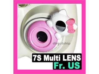   7S Polaroid 300 Camera Hello Kitty Close up Lens Multi Lens  