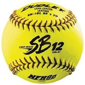  Dudley SB12LRFY FP NFHS 12 inch Yellow Leather Cover NFHS 