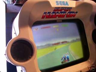  HANG ON ARCADE GAME, HANDLE BARS INCLUDED COIN OPERATED, 1 PLAYER