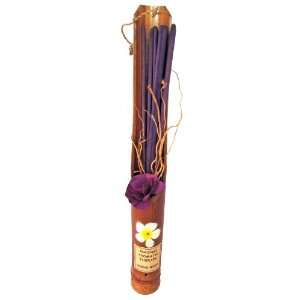  Aromatic Incense in Open Bamboo Tube, Purple Colored 