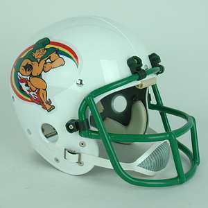 1976   81 Hawaii Rainbows Suspension Football Helmet  