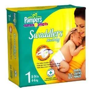  Pampers Diapers Size 1 (8 14 lbs) 20 count Baby