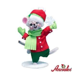  Annalee 6 Catch a Snowflake Mouse Figurine Patio, Lawn 