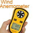 LCD Wind Speed Gauge Meter Anemometer NTC Thermometer  