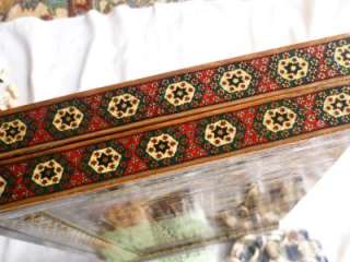   ARTWORK HAND MADE KHATAM INLAID ART CHESS BOARD & BACKGAMMON GAME SET