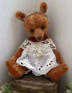 Wee Scone mohair bear 6.5 inch Lizzie  100 year old mohair  