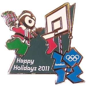  London 2012 Olympics Happy Holidays 2011 Pin