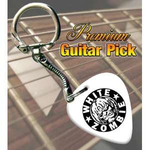  White Zombie Premium Guitar Pick Keyring Musical 