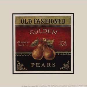  Golden Pears   Special Finest LAMINATED Print Kimberly 