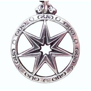  Sterling Silver Elven or Faerie Seven Pointed Star 