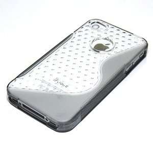  Cosmos ® Gray TPU soft/hard case cover for iPhone 4 4G AT 