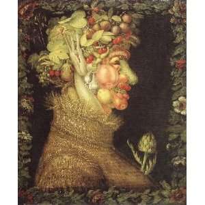   , painting name Summer 1, By Arcimboldo Giuseppe 