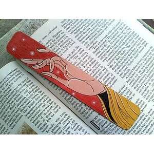  Hand Painted Buddha Hand Wooden Bookmark: Everything Else
