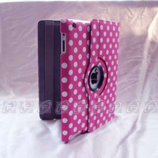 The new iPad 3rd Gen 360°Rotating Magnetic Leather Case w/ Stand iPad 