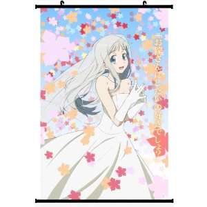  Ano Hana Anime Wall Scroll Poster Meiko Honma (24*35 