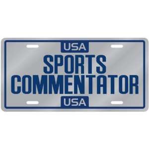 New  Usa Sports Commentator  License Plate Occupations:  