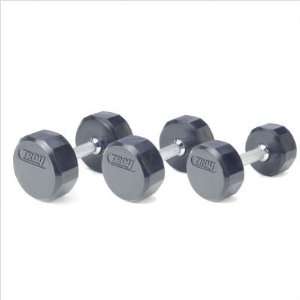  Troy Barbell 5 lbs 12 Sided Rubber Encased Dumbbell TSD 