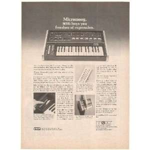  1976 Moog Synthesizers Micromoog Freedom Expression Print 