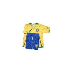    Brazil National Jersey & Shorts (Yellow) Kids xs