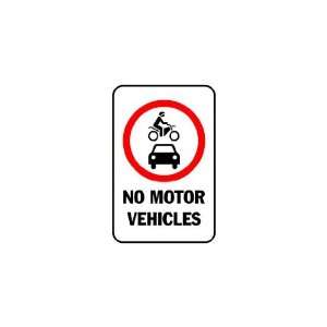    3x6 Vinyl Banner   No Motor Vehicles Clip Art: Everything Else