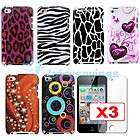 9in1 Accessory Pack Set 6 Hard case cover skin+3x Film For iPod Touch 