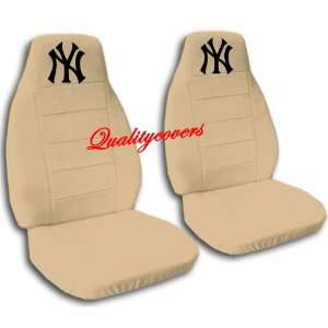 2 Tan New York seat covers for a 1998 2001 Ford Ranger. 60/40 