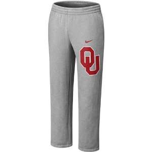  Nike Oklahoma Sooners Ash Classic Fleece Pants (Large 